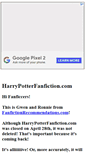 Mobile Screenshot of harrypotterfanfiction.com